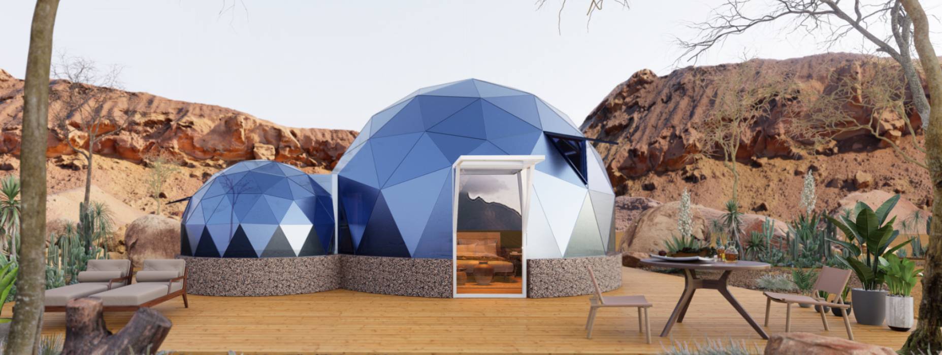 会昌县球形智能光伏玻璃星空房